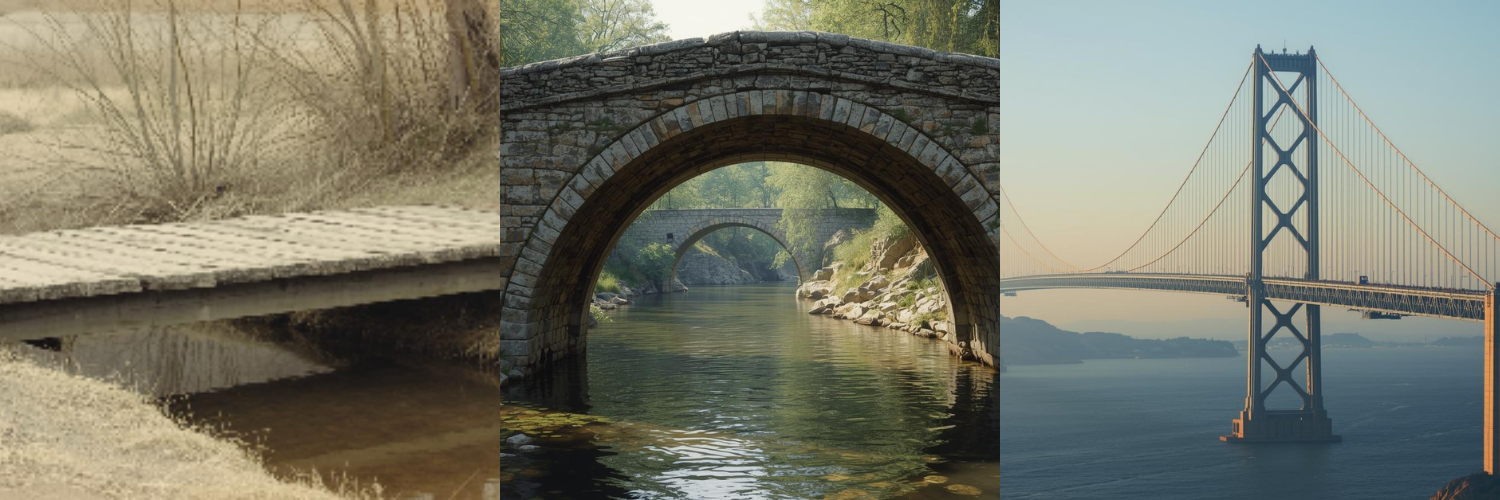 A conceptual triptych contrasting monolithic AI compute with the modular, efficient architecture of biological intelligence.